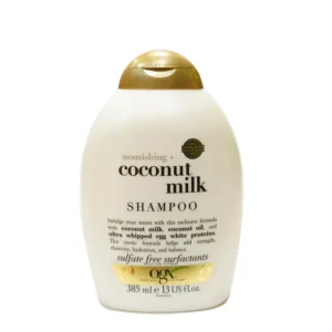 شامپو تقویت کننده مو سر او جی ایکس مدل coconut oil حجم 385 میلی لیتر